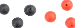 Balzer Gummiperlen 4mm Rot/Schwarz