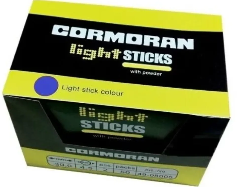 Cormoran Knicklicht Box 4,5x37mm Blau 50x2Stk.