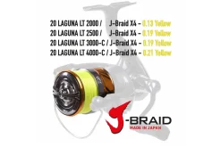 Daiwa 20 Laguna LT 4000-C J-Braid 4 0,21mm Yellow
