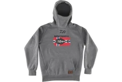 Daiwa D-Vec Snood Hoodie Halibut Expedition Grau #L