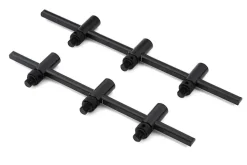 FOX Carp Black Label Slim Adjustable 2 Rod Buzz Bars 110-125mm