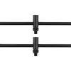 FOX Carp Black Label Slim Adjustable 3 Rod Buzz Bars 220-250mm