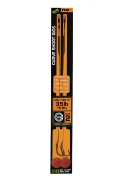 FOX Carp EDGES Curve Short Rigs Camotex Semi Stiff #2