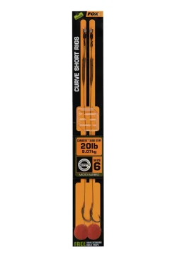 FOX Carp EDGES Curve Short Rigs Camotex Semi Stiff #2