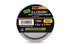 FOX Carp Edges Illusion Soft FC Hooklink 5,44kg 30m Natural Green 0,30mm