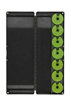 FOX Carp Edges Large Rig and Disc Box inc 50 Pins 7 Discs