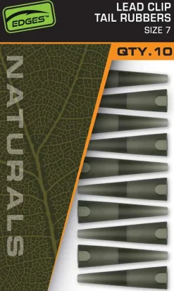 FOX Carp EDGES Naturals Lead Clip Tail Rubbers #7