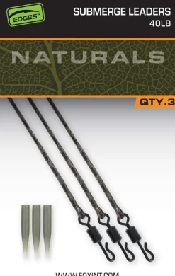 FOX Carp EDGES Naturals Submerge Leaders 30lb