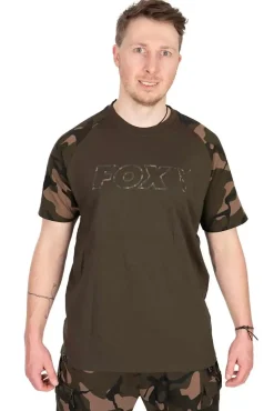 FOX Carp Outline T-Shirt Khaki/Camo #XXL