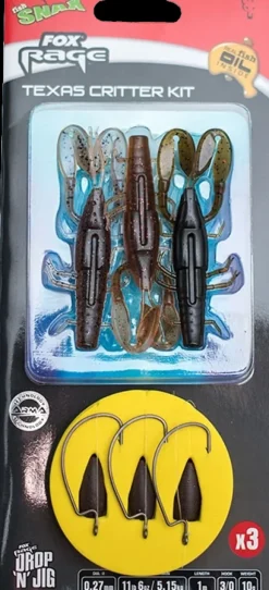 FOX Rage Texas Slick Shad Kit 39,4" Mixed #3/0