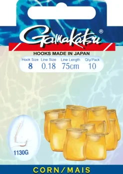 Gamakatsu Booklet Corn 1130G 75cm #12 0,16mm