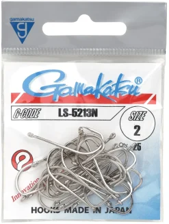 Gamakatsu LS-5213N Hooks Nickel #1/0