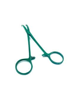 GTT Arterien Klemme Pulverbeschichtet gebogen 10cm