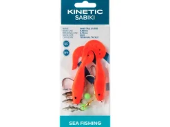 Kinetic Sabiki Shad Tail UV #6/0 130cm Glow Yellow