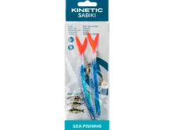 Kinetic Sabiki Soft Tail UV #8/0 130cm Black Fire Tail
