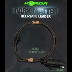 Korda Dark Matter Leader Heli Safe 100cm 40lb Weed