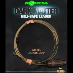 Korda Dark Matter Leader Heli Safe 100cm 40lb Weed
