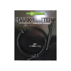 Korda Dark Matter Leader Hybrid Lead Clip 100cm 40lb Weedy Green