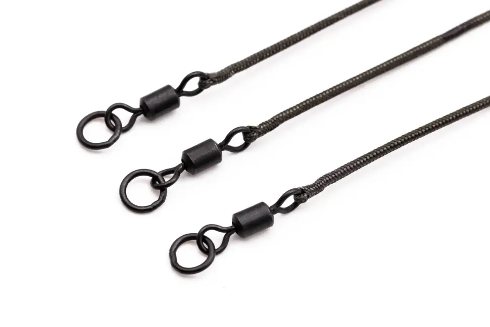 Korda Leadcore Leader Ring Swivel 100cm Weed/Silt