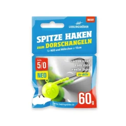 Lieblingsköder Jigköpfe Spitze Haken #5/0 Neo 60g