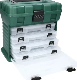 Mikado Angelkoffer mit Boxen grün
