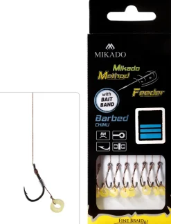 Mikado Method Feeder Rig Braid Pellet Band Chinu #10 10cm 0,12mm