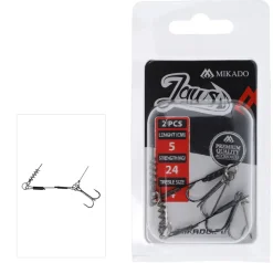 Mikado Stinger Jaws Schraube und Soft Lure Pin 5cm 24kg 2Stk.