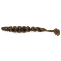 Reins Bubbling Shad 4" Green Pumpkin