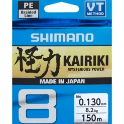 Shimano Kairiki 8 150m Steel Gray 0,19mm 12kg