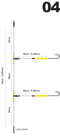 Spro Salt Rig 04 2 70cm Citrus