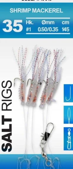 Spro Salt Rigs #35 5 1,45m Shrimp Mackerel