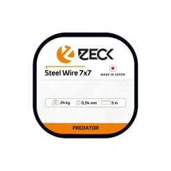 Zeck Steel Wire 7x7 5m Braun 0,27mm 6kg